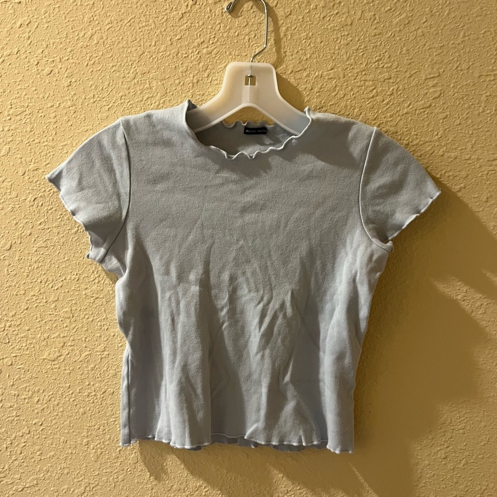 Brandy Melville Ruffle Crop Top